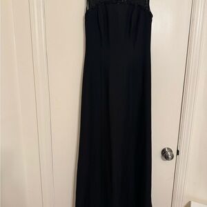 Michaelangelo Black Sleeveless Gown